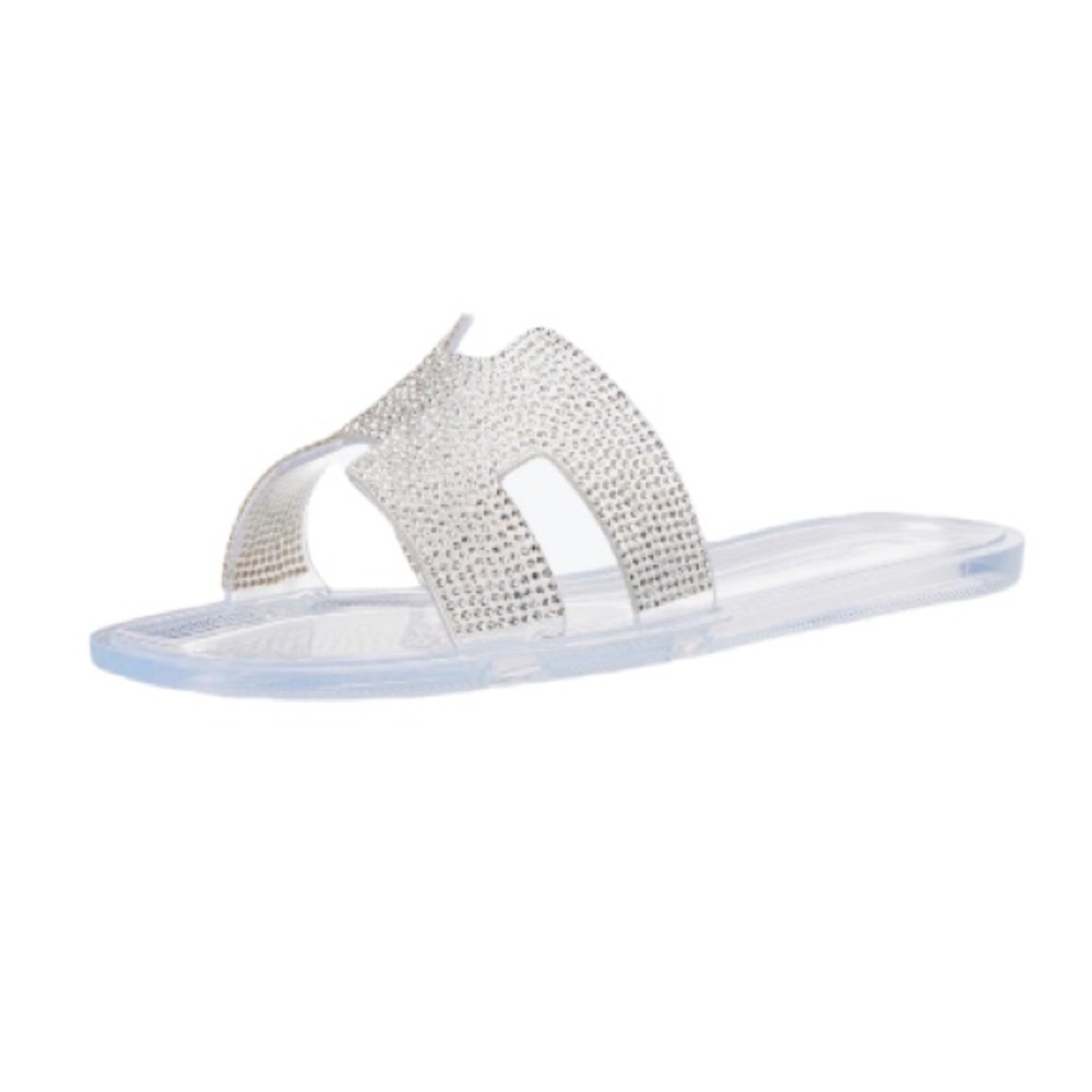 Steven New York Andie Rhinestone Slip On Jelly Sandals Size 9M - Picture 10 of 10
